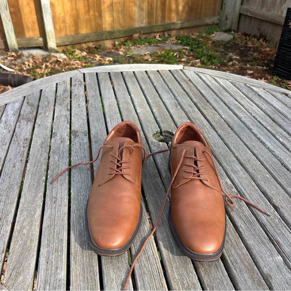 Men's Leo Dress Shoes - Goodfellow & Co‎ size 11 brown work formal winter fall